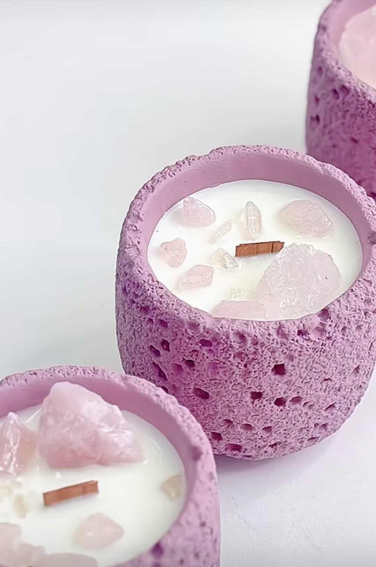 Love's Pure Radiance Crystal Candle